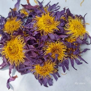 Getrocknete blaue Lotusblüten Nymphaea Caerulea Bio natürlich handverlesen Rauch/Tee - Bild 1 von 10