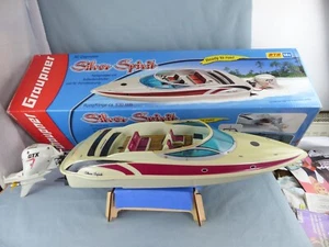 Bateau RC GRAUPNER SILVER SPIRIT réf 2001 + boite , testé OK - Imagen 1 de 12