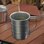 Stainless Steel Camping Mug Photography Props Drink Cup Beer Mug Water Cup for