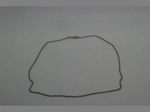 Collar de bola de plata esterlina 925 con broche de langosta 18" estampado A 925 Italia - Imagen 1 de 8