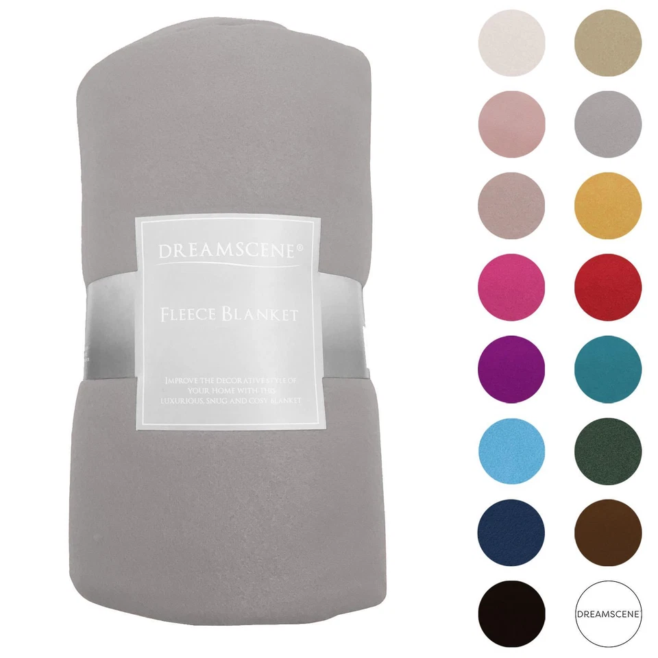 OHS Polar Fleece Throw Bed Soft Blanket Large Warm Thermal Sofa Bedspread