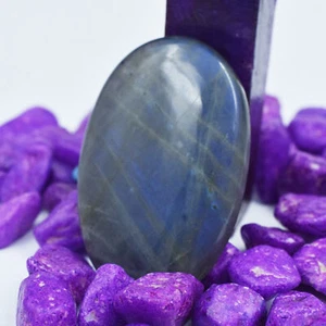 CERTIFIED 89.90 Carat Labradorite Oval Shape Loose Natural Gemstone - Picture 1 of 12