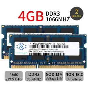 8GB 2x 4GB DDR3 PC3-8500 Memory Ram for APPLE MacBook Mid 2010 MC516LL/A A1342 - Picture 1 of 8