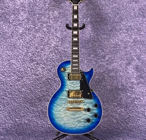 In Stock 6-String Rosewood Fingerboard Blue Flame Custom Electric Guitar - Picture 1 of 10