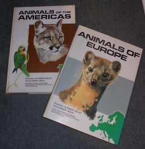 ANIMALS OF THE AMERICAS & ANIMALS OF EUROPE by ROBERT WOLFF - hardback - Picture 1 of 1