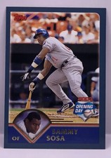 2003 Topps Opening Day Base #50 Sammy Sosa - Chicago Cubs Free Shipping