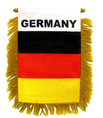 1 Dozen Germany Mini Banner Flag 4x6in Rear view Mirror Flag Foto 1 de 2