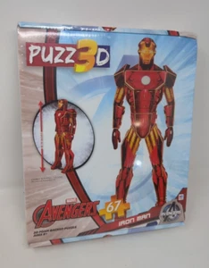Marvel Avengers Iron Man Puzzle 3D Foam Backed 67 Piece Hasbro New Sealed - Picture 1 of 10