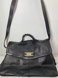David Lawrence Leather Top Handle Crossbody Multi Pocket Satchel Handbag AsNew. - Bild 1 von 12