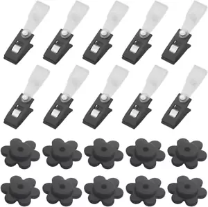 40Pcs Garden Flag Rubber Stoppers and Adjustable Anti-Wind Clips Flag Pole St... - Picture 1 of 1