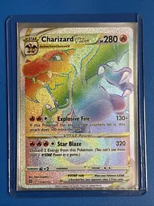 Pokémon Charizard VSTAR Brilliant Stars 174/172 Secret Rainbow Holo TCG NM - Picture 1 of 3