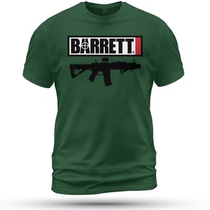 BARRETT Ammunition Guns Firearms T-Shirt Size S-5XL Made in the USA - Picture 1 of 11