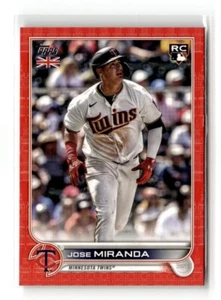 2022 Topps UK Edition - Jose Miranda #204 Red /99 (RC) - Picture 1 of 2