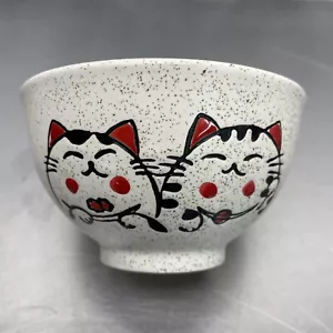 Vajilla de cerámica Maneki Neko tazones de sopa para gato afortunado # 5 piezas - Imagen 1 de 3