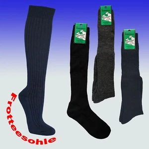 Kniestrümpfe mit Wolle, Frotteesohle, weicher Bund, gute Länge, robust, 3 Paar - Bild 1 von 4