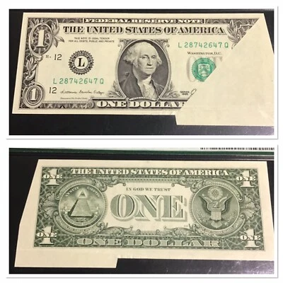 FR#1913-L Fold Over Error.PMG 58 EPQ.$1 1985 F.R.N.San Francisco  - Image 1 of 4