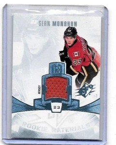 SEAN MONAHAN 2013-14 SPx ROOKIE MATERIAL USADO JERSEY - NOVATO - Imagen 1 de 1
