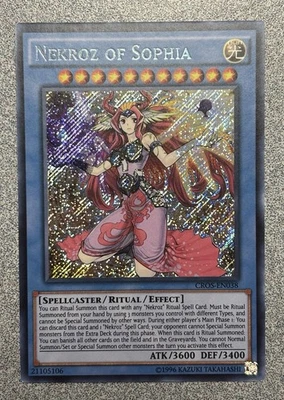 Nekroz of Sophia CROS-EN038 Crossed Souls Secret Rare Unlimited Edition NM - Image 1 of 2