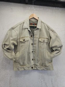 Structure Jeanswear Mens Beige Wash Denim Biker Student Casual Sz M Pre- Owned - Picture 1 of 18
