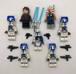 LEGO Star Wars Captain Rex Anakin Minifigure Lot Clone Wars 501st Army Builder - Picture 1 of 1