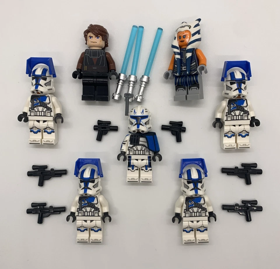 LEGO Star Wars Captain Rex Anakin Minifigure Lot Clone Wars 501st Army Builder - Image 1 of 1