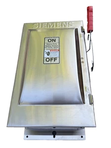 NEW Siemens HF362S 3w 600v 60a Fused Stainless Steel Disconnect NEMA 4X/12 - Picture 1 of 4
