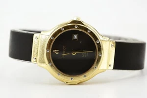 HUBLOT MDM 1470 Gold 18 Karat Kautschuk mit Papieren Ø 28 mm Quarz Datum black - Bild 1 von 8