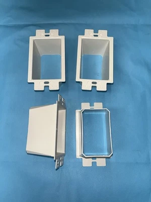 LOT OF 4 Arlington® BE1 Non-Conductive Box Extender, Single Gang (White)