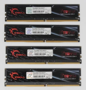 G.Skill Fortis 64 GB (4x16GB) F4-2400C16Q-64GFT DDR4-2400 RAM (#26063) - Imagen 1 de 2