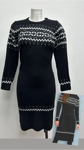 Ex Isle Essentials Long Sleeve Lightweight Knit Jumper Dress Size 12 14 16 18 20 - Picture 1 of 8