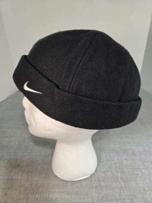 Vintage Nike Skullcap Black Wool/ Rayon RN#56323 CA#05553 Size M USED - Image 1 of 4