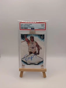 2021 Topps WWE Auto /150 Rey Mysterio #A-RM PSA 9 - Picture 1 of 3