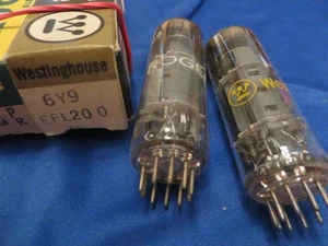 Radio tube two 6Y9/EFL200 Rogers and Westinghouse Nos - Picture 1 of 3