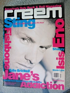 CREEM Magazine  1991  STING  Jane's Addiction February March  BRIAN ENO Fishbone - Picture 1 of 13