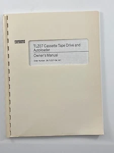 Vintage Digital DEC TLZ07 Cassette Tape Drive and Autoloader Owners Manual - Afbeelding 1 van 6