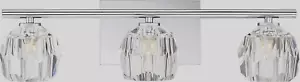 Quoizel RGA8603C Regalia Prismatic Crystal Vanity Wall Lighting, 3-Light, 120 - Picture 1 of 3