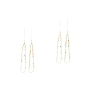 2 Pieces Mobile Phone Chain Wrist Strap for Cellphone Sparkling Beaded - Zdjęcie 1 z 12