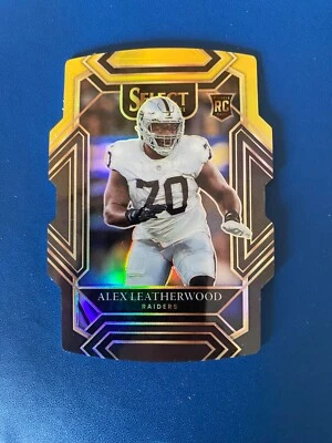 2021 Panini Select ALEX LEATHERWOOD  Yellow and Black Die Cut CLUB LEVEL RC #286 - Image 1 of 4