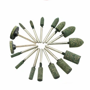 4-25mm Rubber Polishing Burr Point Drill Bit 1/8'' Shank For Dremel Rotary Tools - Picture 1 of 9