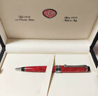 AURORA Optima Rosso Red Ballpoint Pen 998-CRA wz/Box Excellent Super Rare F/S