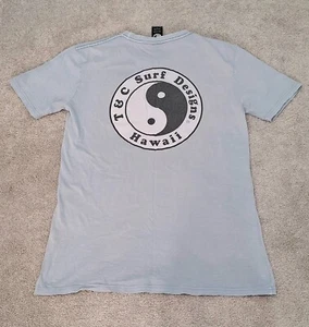 T&C Surf Designs Hawaii T-Shirt Men's Size Small Grey Logo Tee - Picture 1 of 10