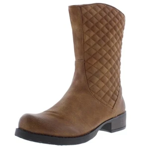 New LUICHINY "March N On" Tan Mid-Calf Riding Boots Women's 6 - Picture 1 of 2