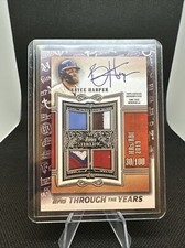 BRYCE HARPER - 2021 Topps Sterling THROUGH THE YEARS #TTY-8 RC AUTO RP NMT