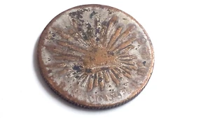 1861 Mo F.E MEXICO 8 REALES STRUCK IN BRONZE COIN - Picture 1 of 2