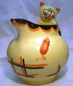 ART DECO MYOTT KATZEN- & MAUSGLOBUSKRUG KATZENGRIFF SEHR SELTEN - Bild 1 von 9