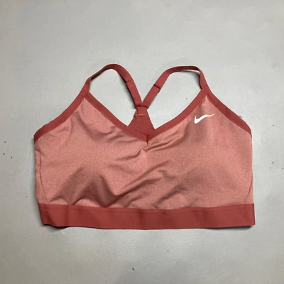 Womens Nike Plus Size Indy Swoosh Logo Bra Size 2X Rust Orange DN4222 528 Pad - Image 1 of 4