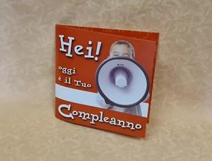 BIGLIETTO AUGURI COMPLEANNO REGISTRABILE FANTASIA MEGAFONO cod.25966 - Imagen 1 de 2