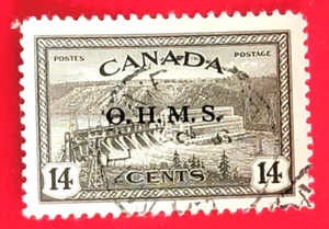 Canada Stamp O7 BOB Overprinted OHMS Official Stamp Used - Picture 1 of 1