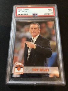 PAT RILEY~1993 Hoops ~ NY Knicks PSA 9 MINT - Picture 1 of 2