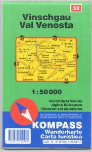 Val Venosta - Vinschgau 1: 50.000 - Carta turistica - Nuova - Kompass 1991 - Imagen 1 de 1